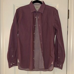 Ted Baker Endurance Slim Fit dress shirt size 16 neck 33 sleeve 109% cotton EUC